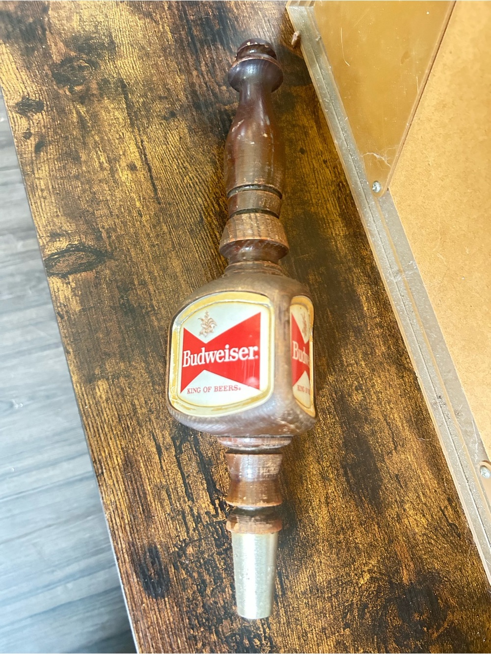 Budweiser Wooden Tap Handle